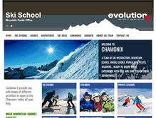 Tablet Screenshot of evolution2-chamonix.com